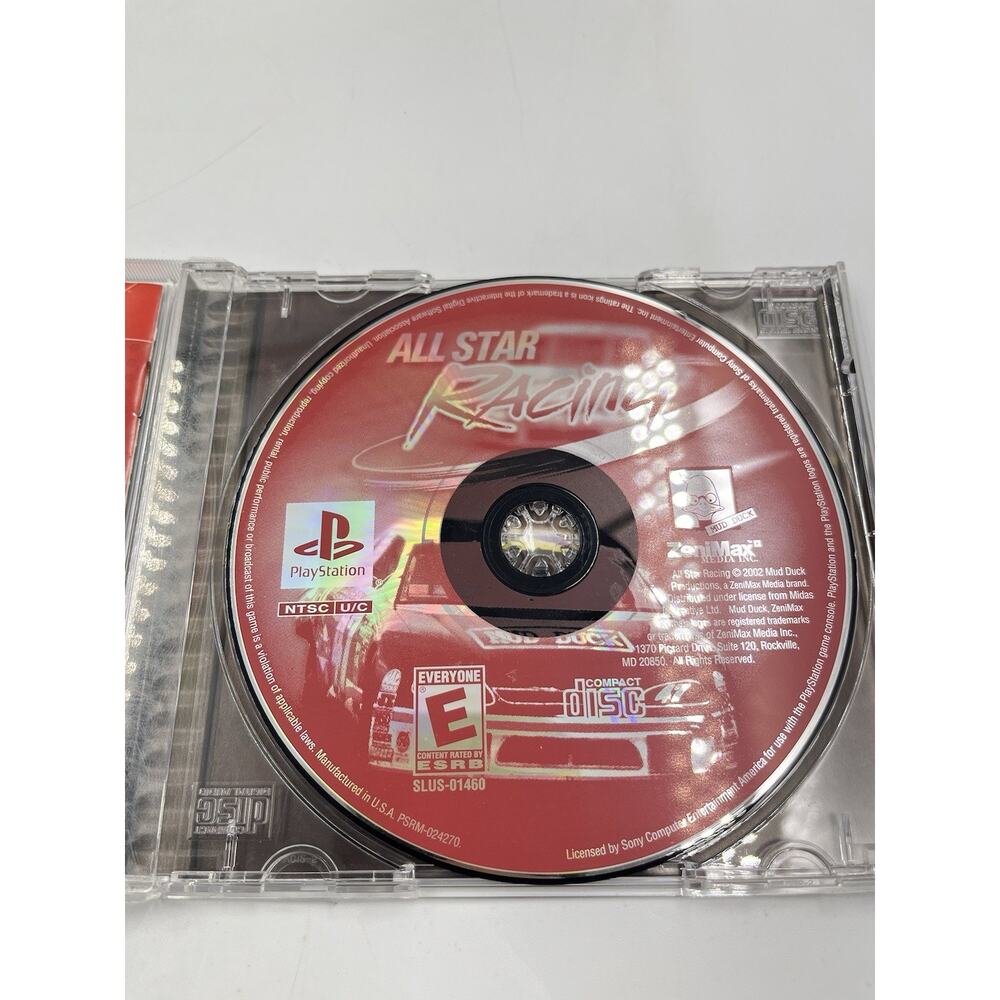 All Star Racing PS1 PlayStation 1 Complete CIB - Picture 10 of 10
